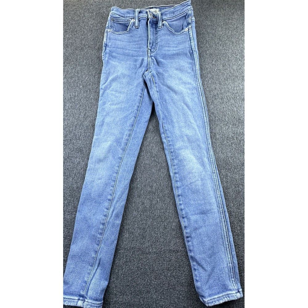 Madewell Jeans Womens 24 Blue Denim 10" High Rise Skinny Stretch Pockets